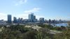 View from the Kings Park to Perth, WA